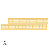 Вентиляционная решетка Благовест 60x500, золото (2шт.)