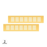 Вентиляционная решетка Благовест золото (300x60 мм) (2шт.)