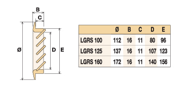 Деревянная вентиляционная решетка, дуб 110