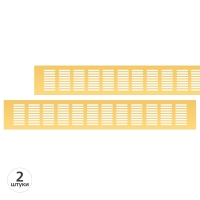 Вентиляционная решетка Благовест 80x500, золото (2шт.)