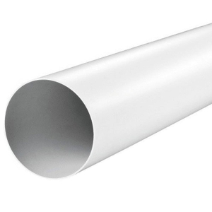 Воздуховод круглый пластиковый ЭРА 10ВП2 (100 мм/2 м)