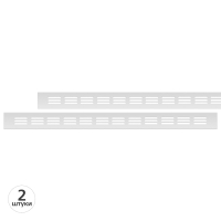 Вентиляционная решетка Благовест серебро (500x40 мм) (2шт.)