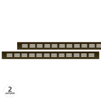 Вентиляционная решетка Благовест бронза (500x40 мм) (2шт.)