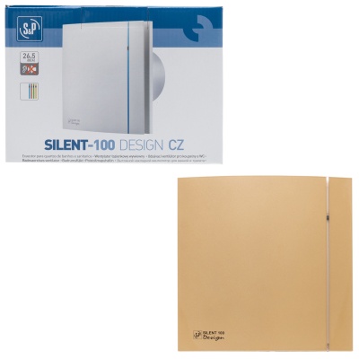 Вытяжной вентилятор с обратным клапаном Soler Palau SILENT-100 CZ GOLD DESIGN 4C 