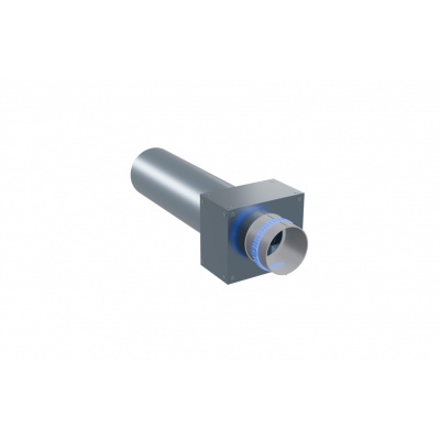 Вентиляционный прямой пленум Flexag PWP-100/75x1, D100, на 1 выxод, L=300 мм