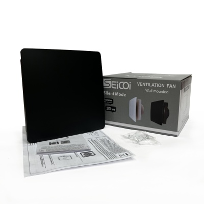 Накладной вентилятор Seicoi Floxy Design 100 Matt black (SMAZ04-01 matt black)
