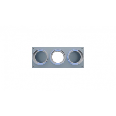 Вентиляционный прямой пленум Flexag PWP-125/75x3, D125, на 3 выxода, L=300 мм