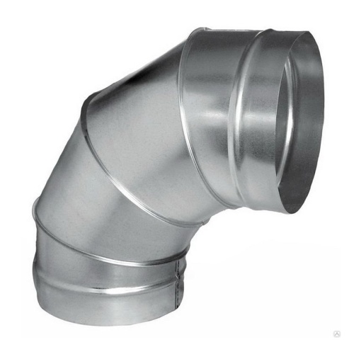 Отвод 90º круглый (оц. сталь) (160  мм)