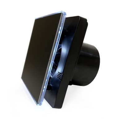 Накладной вентилятор Seicoi SNAD04-01A Matt black glass