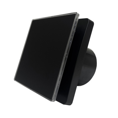 Накладной вентилятор Seicoi 100 Matt Black Glass SNAD04-01D