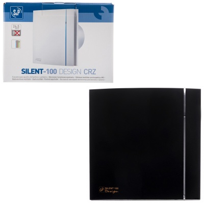 Накладной вентилятор Soler Palau SILENT-100 CRZ BLACK DESIGN 4C