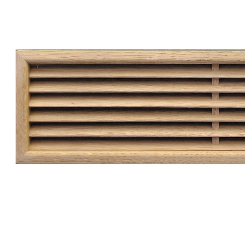 Деревянная вентиляционная решетка, дуб 100x550