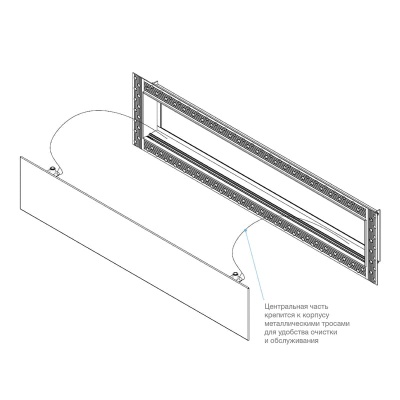 Вентиляционная решетка Brofer FUTURE T (300x150 мм) Вентиляционная решетка Brofer FUTURE T (300x150 мм)