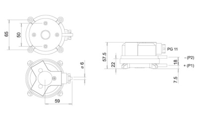 PSW-1000 Датчик измерения дифференциального давления