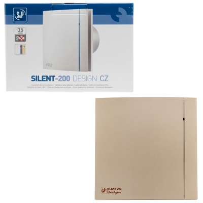 Накладной вентилятор Soler Palau SILENT-200 CZ CHAMPAGNE DESIGN 4C