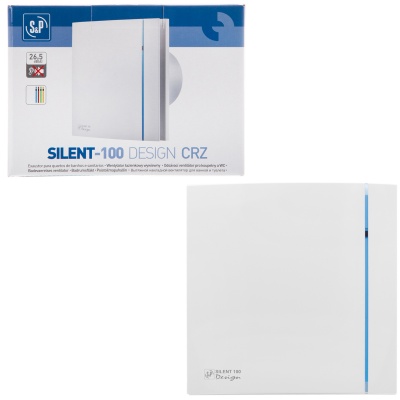 Вытяжной вентилятор с обратным клапаном Soler Palau SILENT-100 CRZ DESIGN 3C