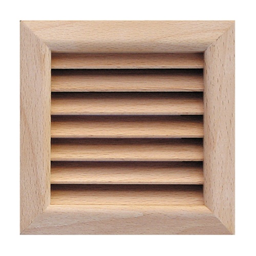 Деревянная вентиляционная решетка, бук 112x112